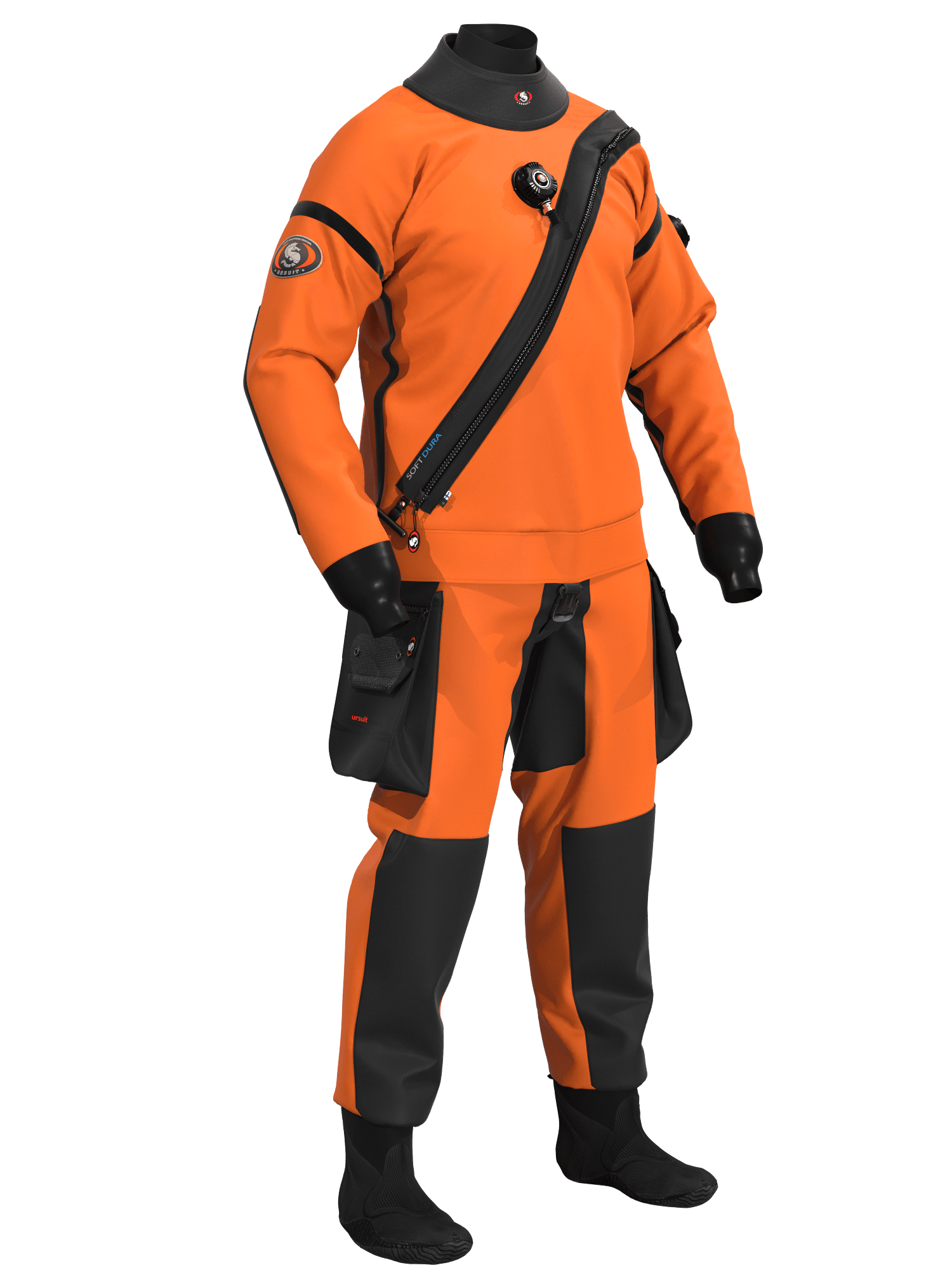 Ursuit Softdura Trockentauchanzug – Orange