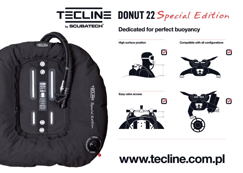 Tecline Donut 22 Doppel-Wing Special Edition DIR (Blau)