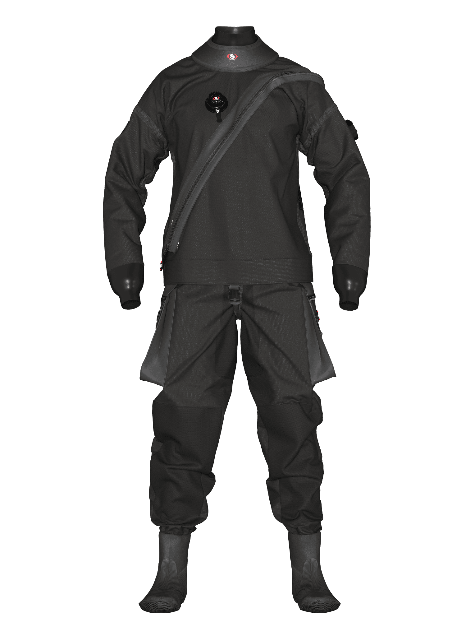 Ursuit Cordura Trockentauchanzug - Schwarz