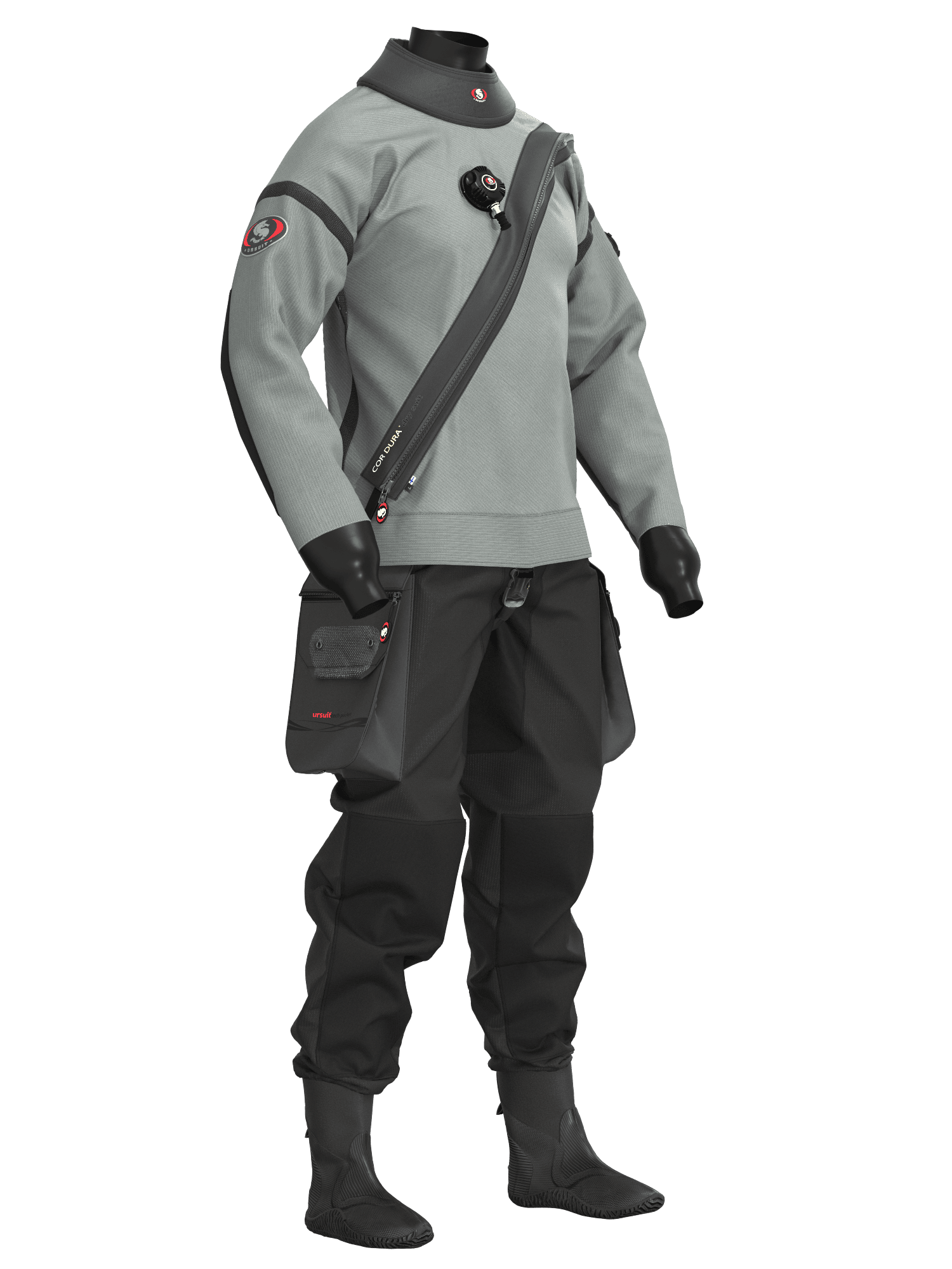 Ursuit Cordura Trockentauchanzug - Grau