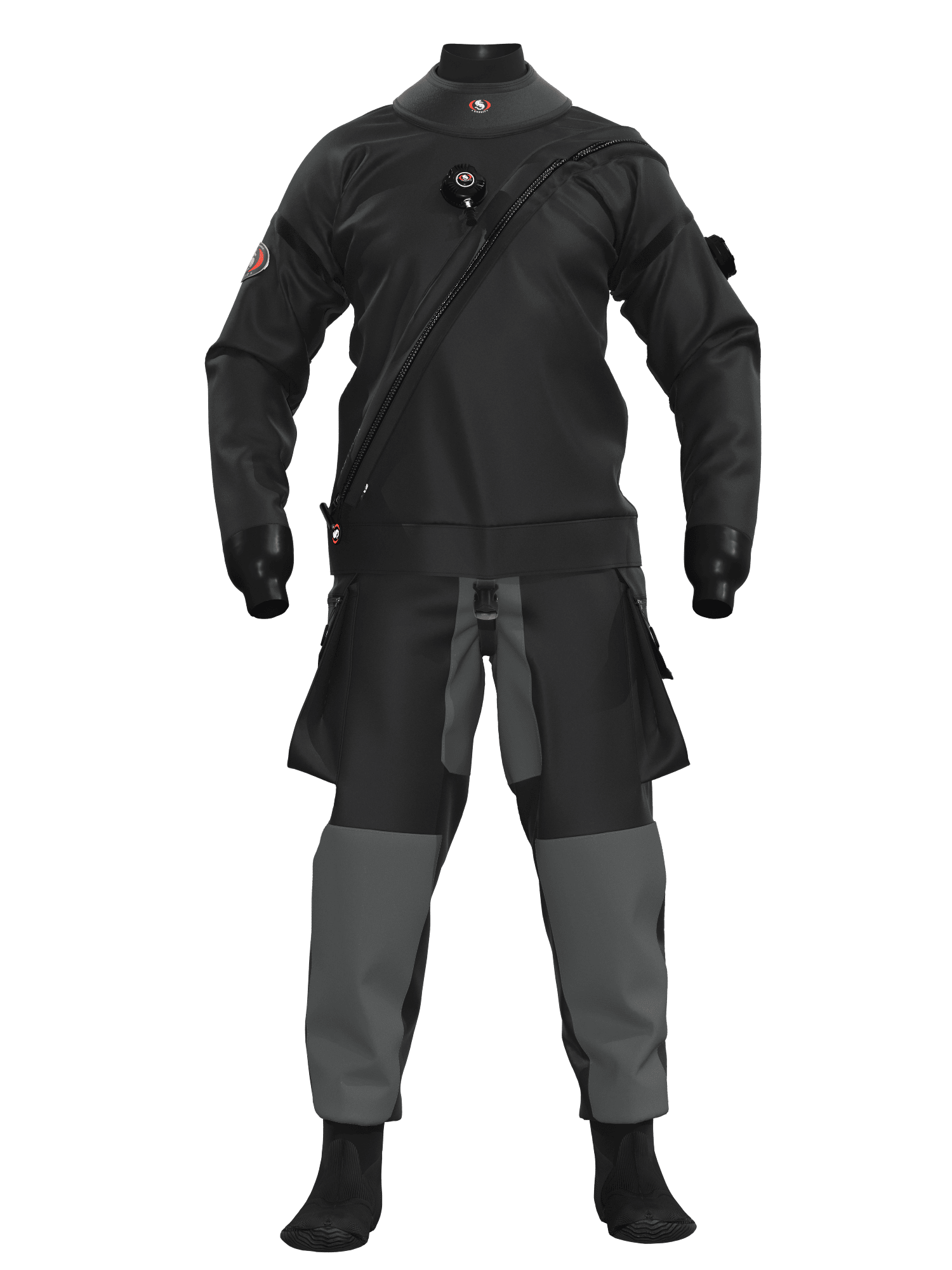 Ursuit Softdura Trockentauchanzug – Schwarz